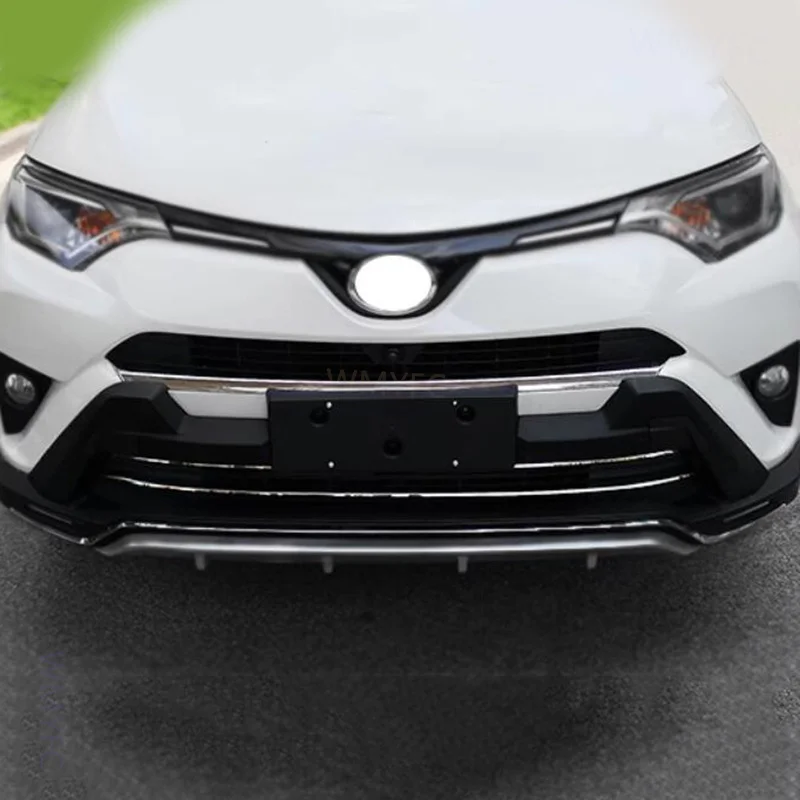 

Подходит для Toyota RAV4 2016 -2018 ABS передний бампер решетка гриль защитная пластина молдинговая полоса крышка отделка Аксессуары