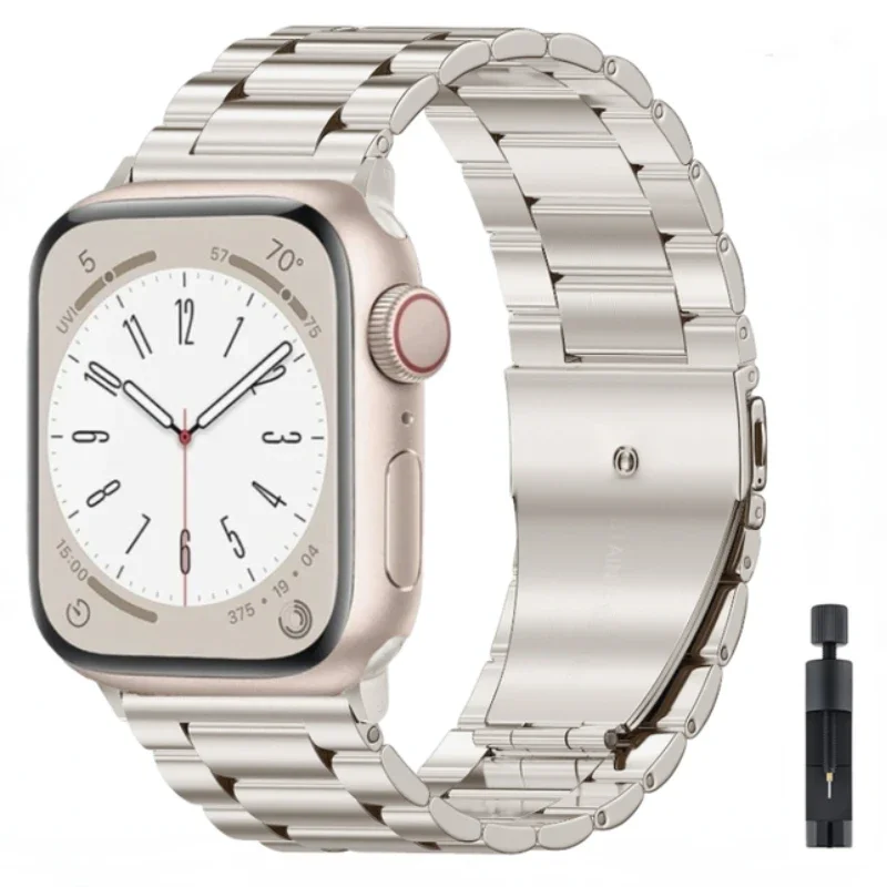 Metal Strap for Apple Watch Band 49mm 45mm 41mm Stainless Steel for IWatch Ultra 3 2 1 11 10 9 8 7 6 5 4 SE3 46mm 44mm 42mm 40mm