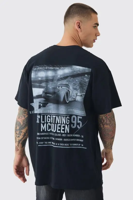 

Racing Lightning McQueen Graphic Printing Summer Autumn Winter Cotton Men's and Women's T-Shirts Short Sleeves Luxury Outdoor