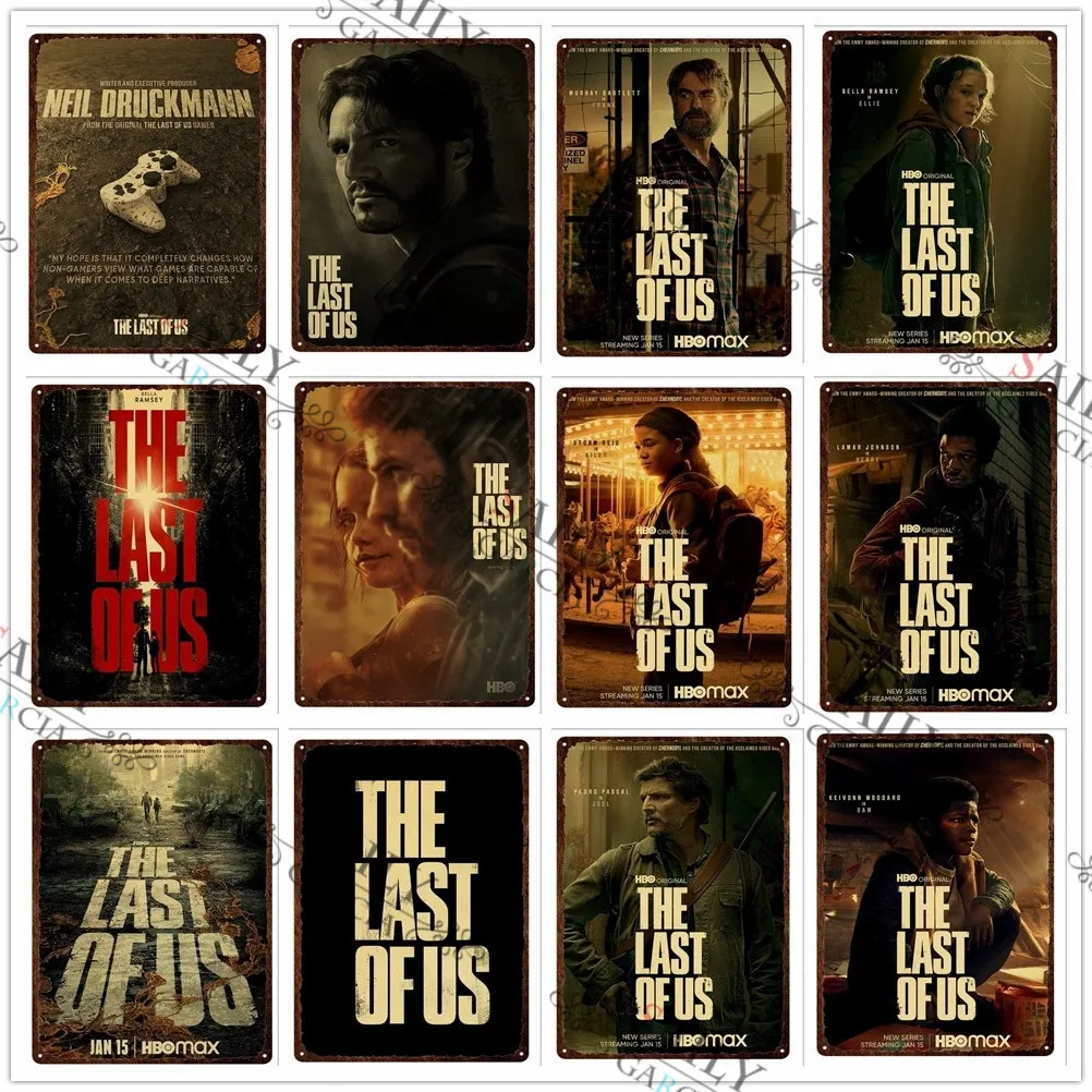 The Last of Us Game Video Metal Print Plates 2023 New Tv Show Horror Decor Tin Sign Posters Pub Bar Sign Metal Tin Plaques