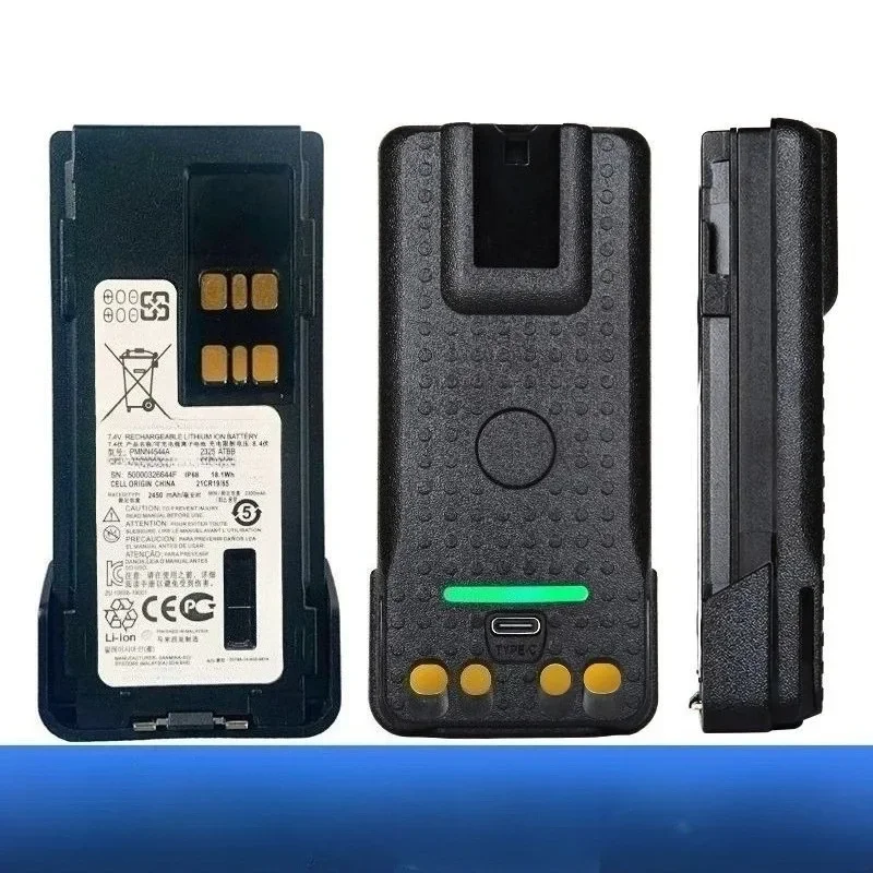 [PMNN4544] for Motorola P8668i DP4801e DP4400e P8668 P328D P338D with/no Type--C Port 7.4V 2450/3000mAh Walkie Talkie Battery