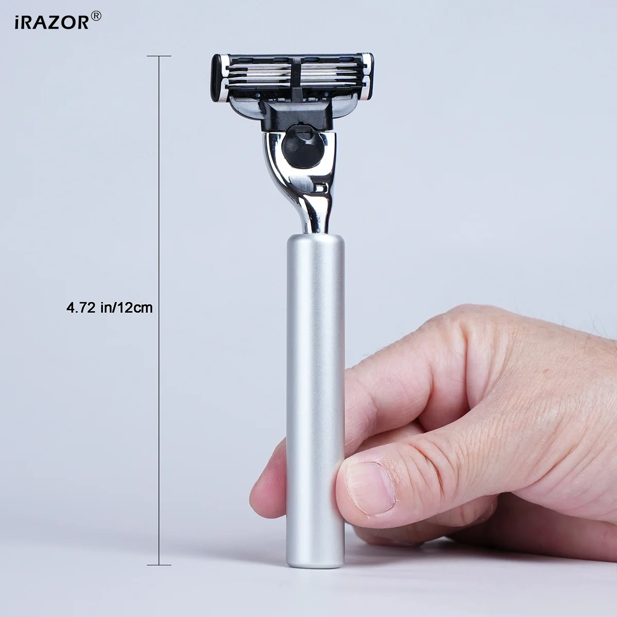 ماكينة حلاقة اللحية الكلاسيكية للرجال من iRAZOR مع مقبض ألومنيوم 3 طبقات ماك 3 شفرات لإزالة الشعر أداة تهذيب الشعر للهدايا #5