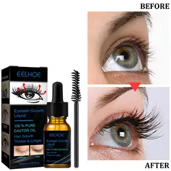 Castor Oil Mascara Natural Thick Long Curling Moisturizing Not Easy To Smudge Eyelash Care Liquid Extraction Eyelash