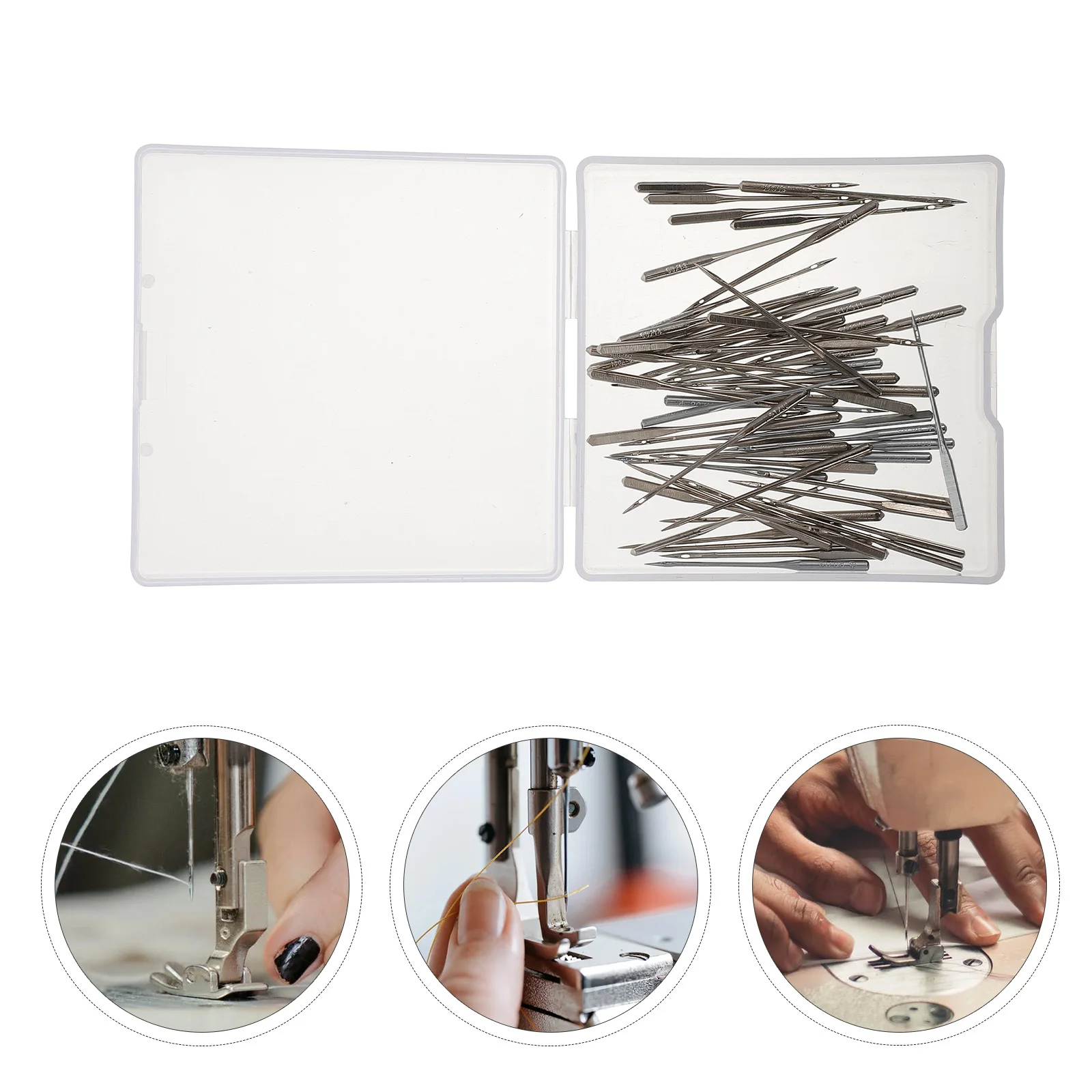 

Sewing Machine Needles Heavy Duty Ballpoint Jeans Fabric Multi size Side Opening Stainless Steel Quilting Craft Projects Sewing