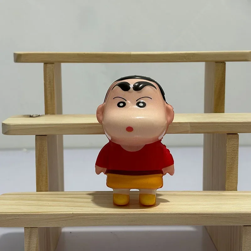 Kawaii mainan dekompresi Crayon chan-chan Model kartun dekompresi lembut lambat Rebound boneka kartun hadiah mainan figur anak-anak