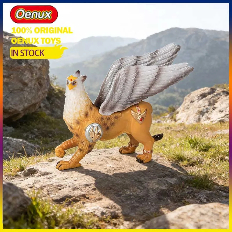 

Oenux Mythical Creatures Model Griffin Fire Phoenix Cerberus Model Figures Greek Myth Beast PVC Collection Gift Home Decoration
