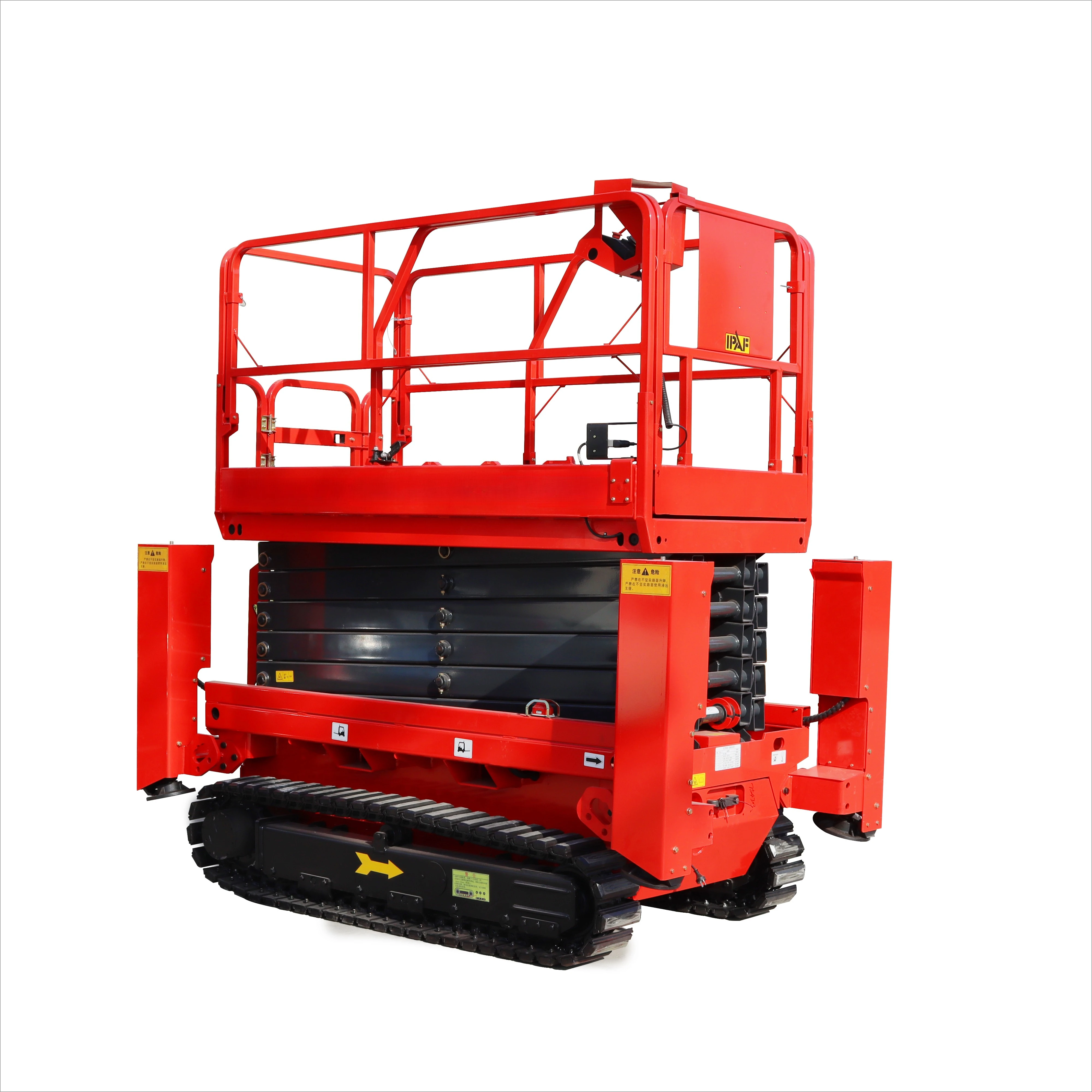 Wear‑resistant Surface Deck Lifting Platform Scissor Aerial Workbench For Heavy Tools Carrying At Height