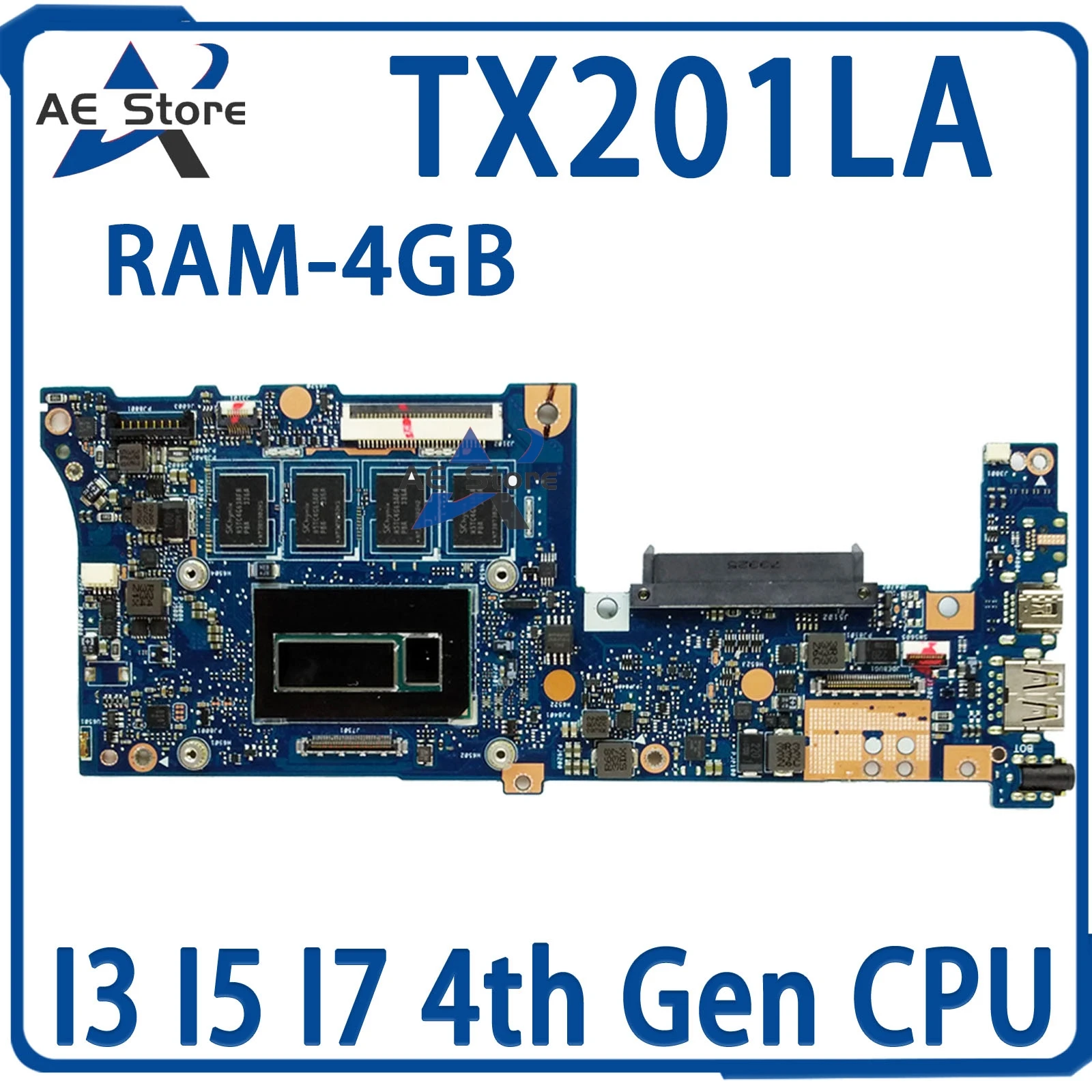 Tx201l mainboard für asus transformator buch trio tx201la tx201laf tx201 laptop motherboard i3 i5 i7 4. gen 4gb/ram