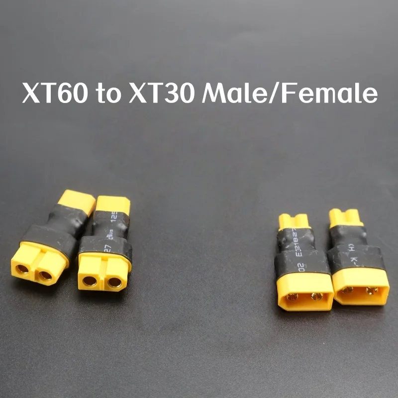 4PCS XT60 zu XT30 Stecker Adapter Konverter Stecker Männlich/Weiblich für FPV Drone RC Lipo NiMH Batterie Ladegerät ESC Zubehör