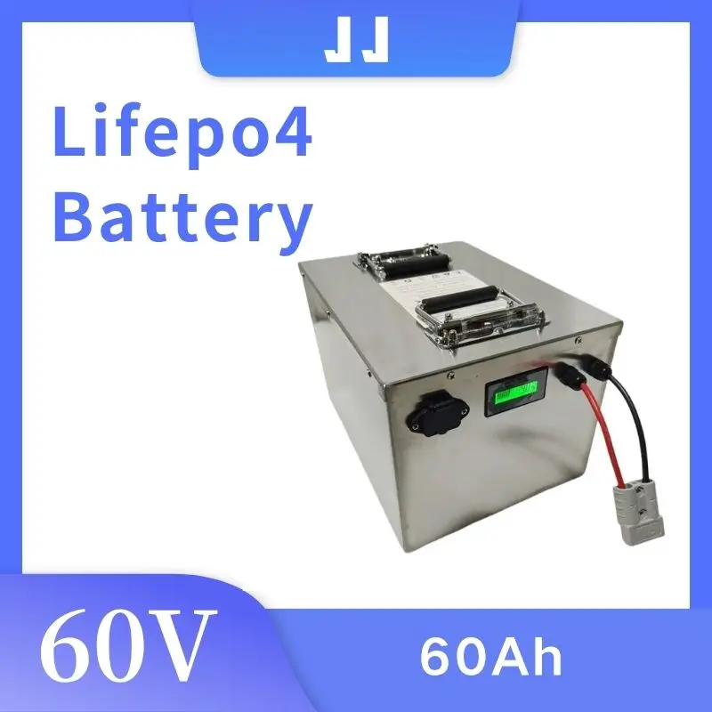 

JJ72V 60Ah 60 Ah 60A lithium lifepo4 Rechargeable battery pack deep cycle 3000W 5000W 6000W for Electric Vehicles golf cart