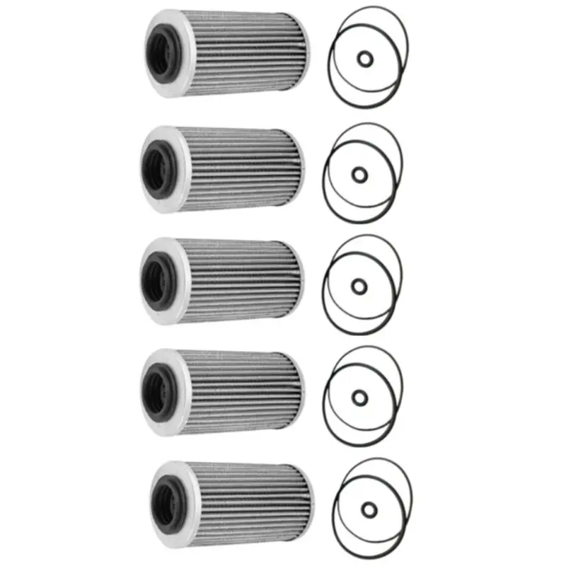 For Sea-Doo BRP Oil Filter 5Pcs 420956744 W/O-Rings For 130Hp 300Hp GTI RXT RXP GTX-Boom
