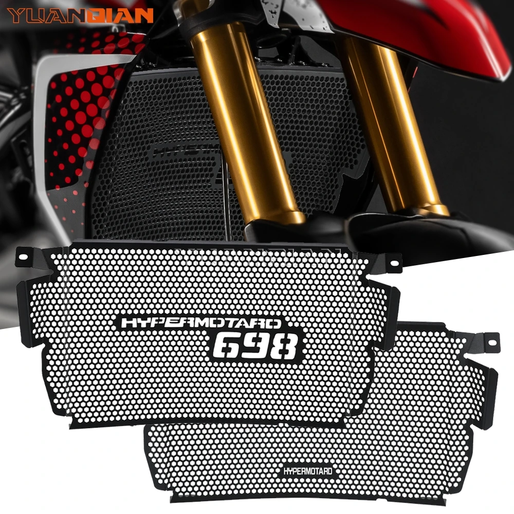 

Hypermotard698 Motorcycle Accessories Radiator Grille Guard Protector Cover For Ducati Hypermotard 698 Mono RVE 2024 2025 2026