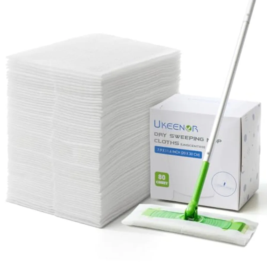 

Dry Mop Refills Sweeper Disposable Dusting Cloths Dry Sweeping Refills Dry Duster Cloths Mop Pads Floor Cloth Refills Electrost