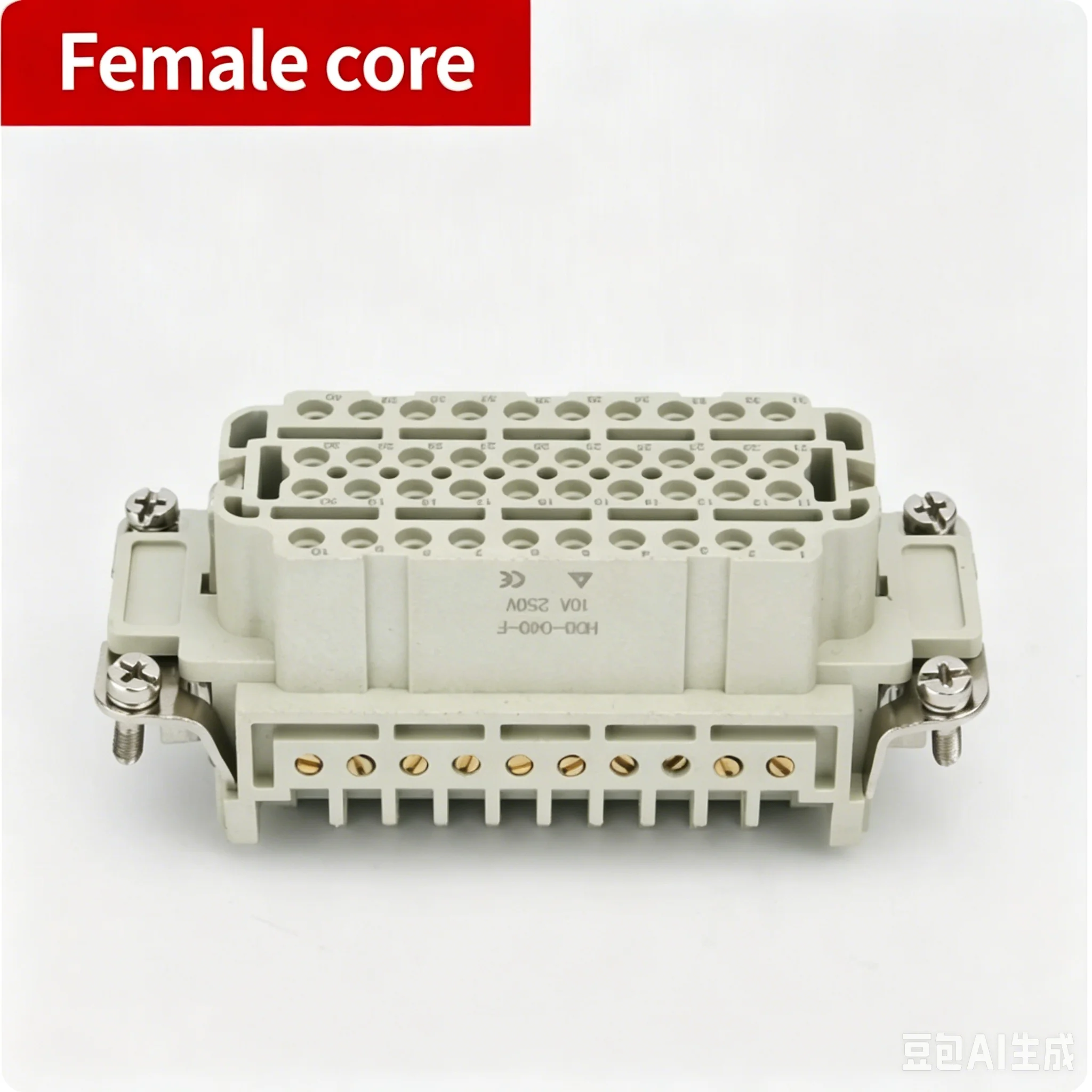 1pcs Heavy-duty connector 40 cores HDD-040-M HDD-040-F Industrial waterproof aviation plug and socket 10-screw wiring