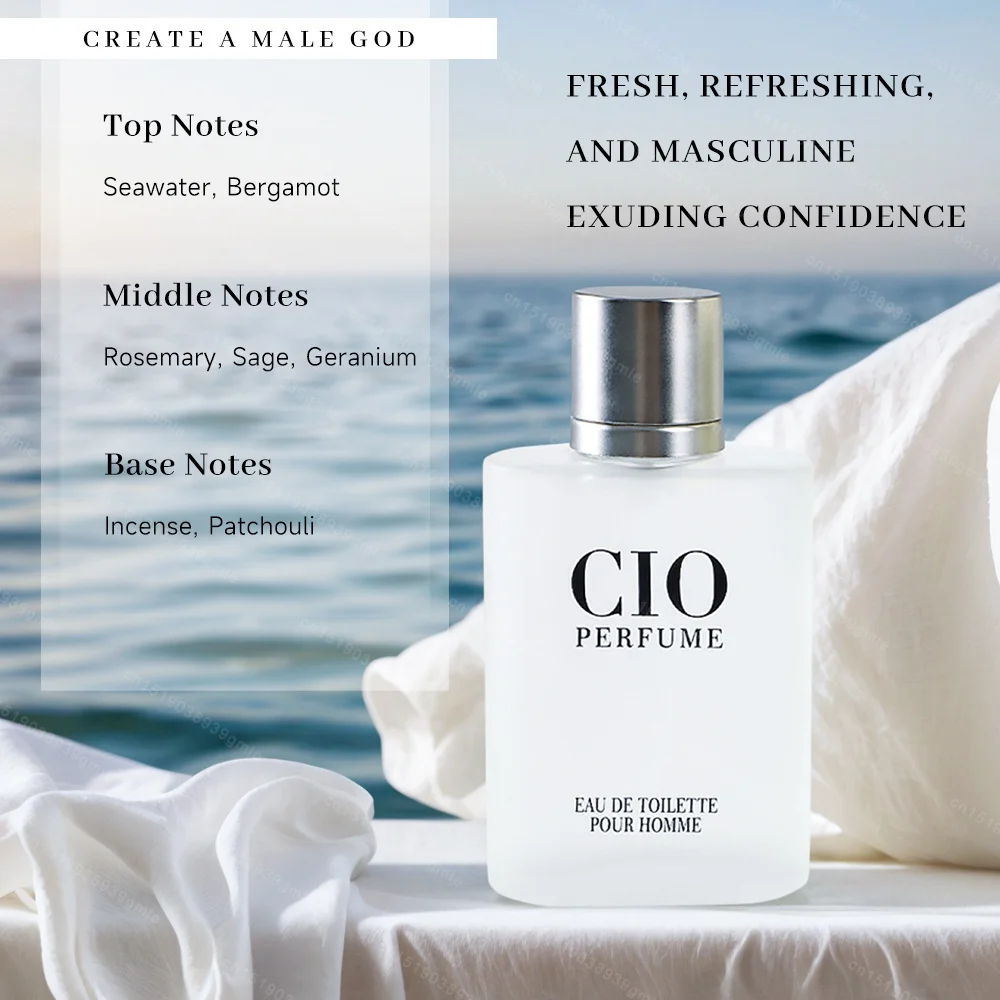 50 مل عطر كولونيا للرجال أو دو برفوم، خشب الصندل الطازج أو دو تواليت، عطر خفيف يدوم طويلاً #3