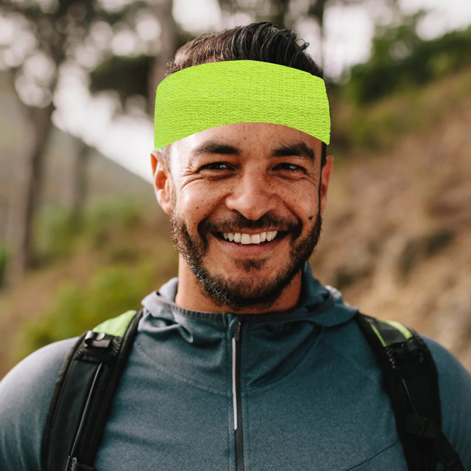 

1 set 1 Set Sweatbands Set Colored Elastic Fitness Headband Wristbands Leg Covers For Women Men Workout Yoga Running Gym Sports