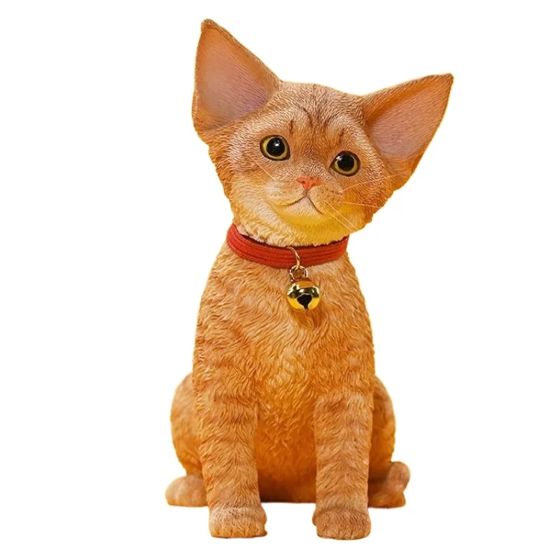 

The new German curly-haired cat model heals the simulation cat figure home furnishing car ornaments tide play