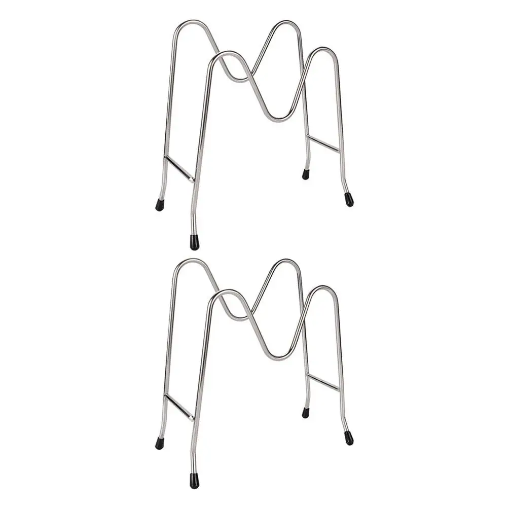 

2 Pcs Pot Lid ganizer Stainless Steel Kitchen Rack Pan Holder Cutting Board St Multipurpose Storage Solution Practical
