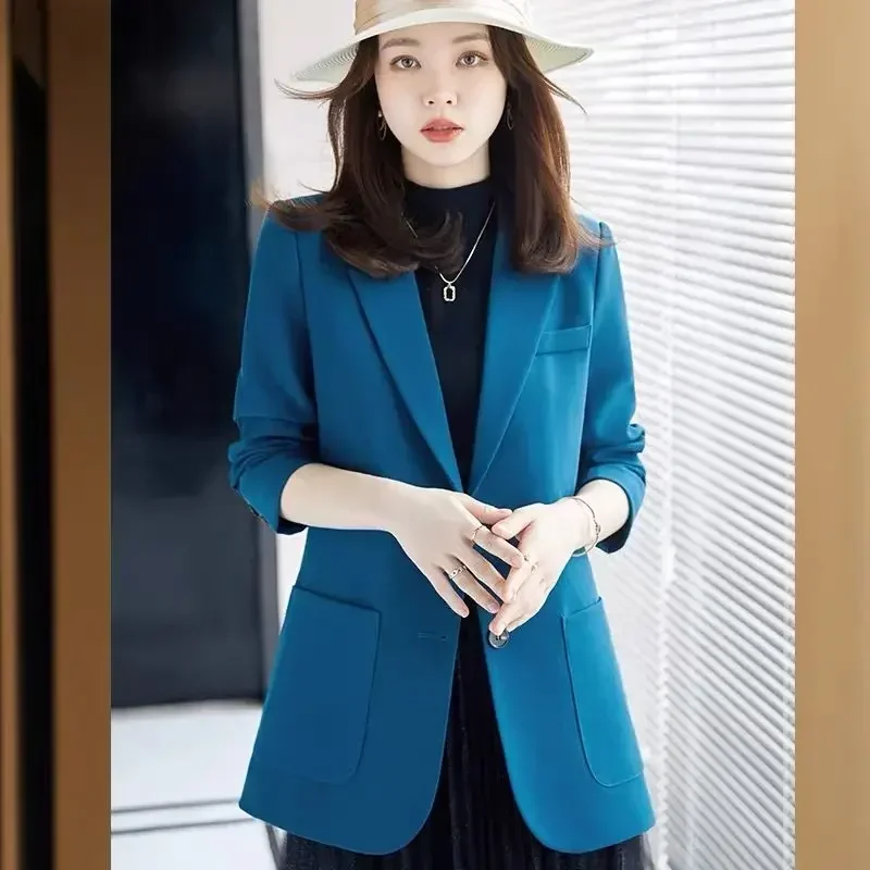 Pop magro primavera outono casacos e jaquetas femininas solto outerwear comentários coreanos muitas roupas 2025 recém chegados feminino s