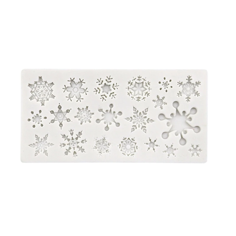 Silicone Mousse Mould Snowflake Shaped Silicone Material Fondant Molds Chocolate Mold Baking Accessories for Baking Cake