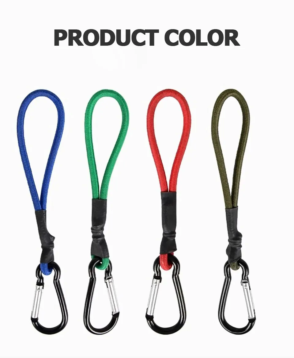 1-teiliges Zelt, elastisches Seil, Kordelhaken, Fixierung, elastisches Stretch-Seil, Outdoor-Werkzeug, Baldachin, Plane, Befestigungsschnüre, Schnur mit Karabiner – Detail 10