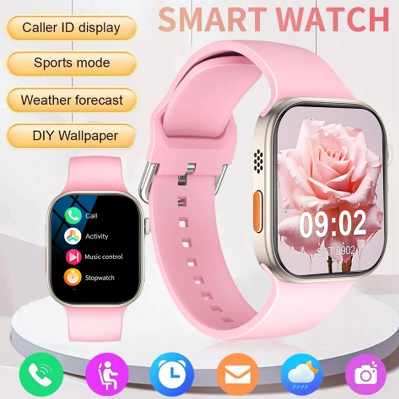 

Smart Watch, Wireless Call/Dial, Multi-Sport Mode, Multiple APP Reminders, Suitable for Men and Women, Compatible with IPhone/An