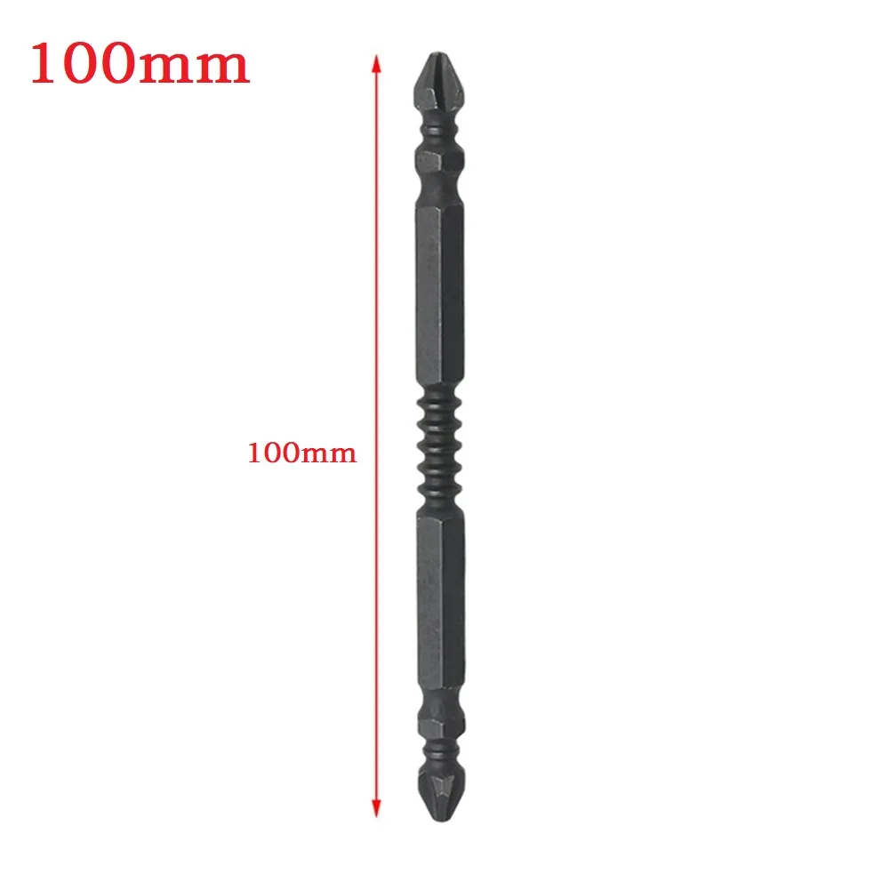 1/2 Pcs Cross Screwdriver Bits Double-headed PH2 65/110mm For Installation Pneumatic Screwdriver Electric Drill Tool Accessories