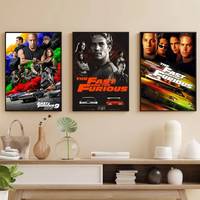 The F-Fast and the Furious Poster Self-adhesive Art Waterproof Paper Sticker Coffee House Bar Room
