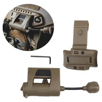 Hot! MPLS taktyczna latarka na kask 3 tryby latarka LED lampa na podczerwień zewnętrzne oświetlenie nocne do polowania wojskowa lampa na kask rowerowy