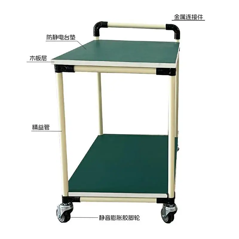 Customized anti-static trolley Lean tube Multi-layer material turnover trolley Workshop Multifunctional sorting Mobile trolley