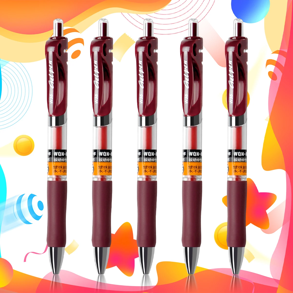 

Classic TouchPen With a Red 0.5mm Color,Used By TeachersFFor Daily Homework/examGrading,ComfortableTo Grip 3/6pcs