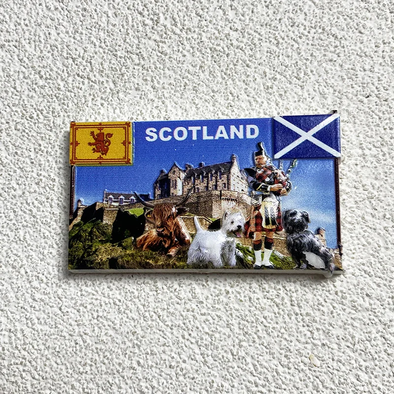 

Edinburgh Castle Scotland Travel Souvenir Landscape Cultural Heritage 3D Fridge Magnets Home Decor Supplies