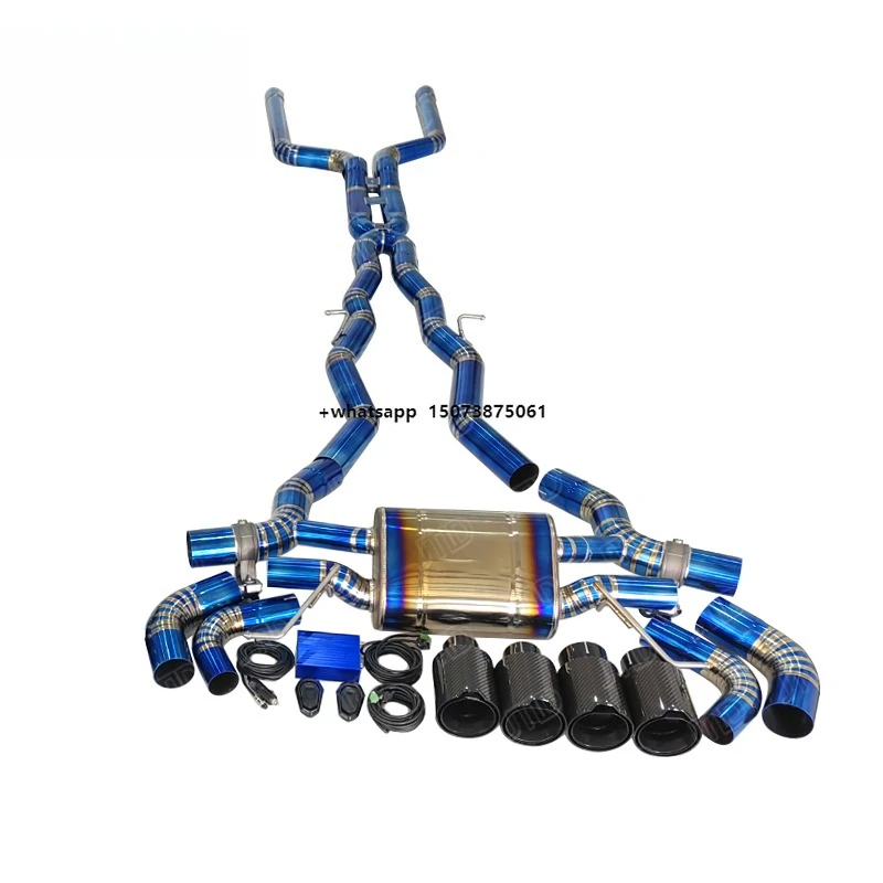 

Titanium Alloy Catback Muffler Exhaust System for M8 Exhaust Equal Length