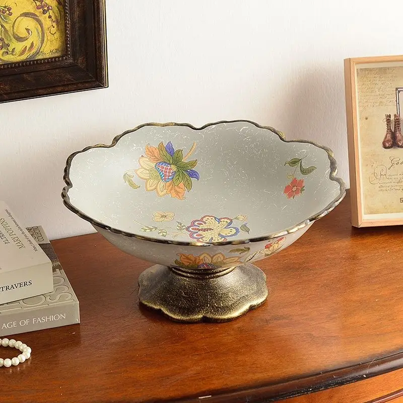 Fruit plate american retro dining table for homesuit dried fruit plate fruit plate ceramic