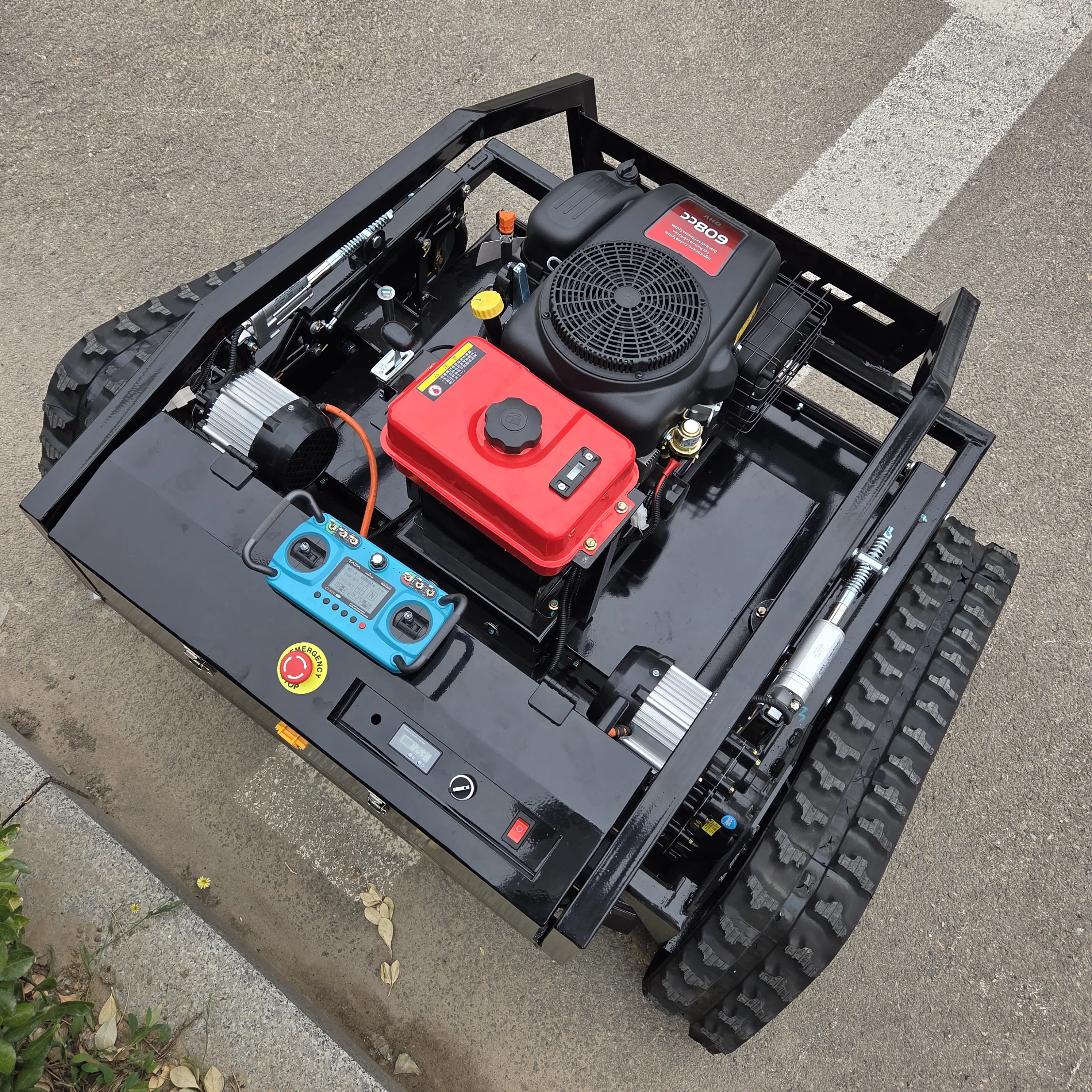 One-button start intelligent remote control lawn mower, fully automatic climbing, easy to operate, simple garden weeding