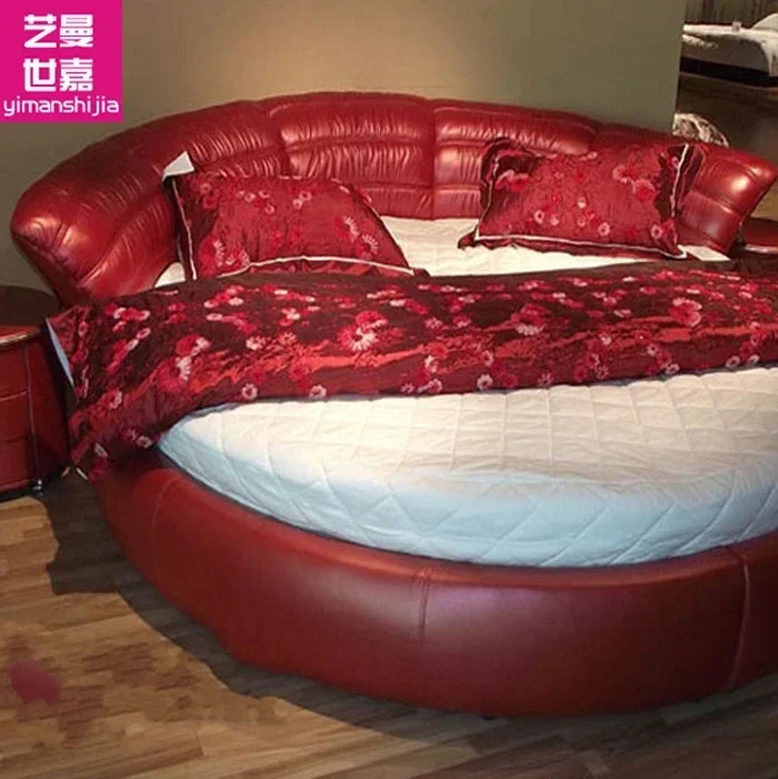 TAO Leather round Bed Double Bed