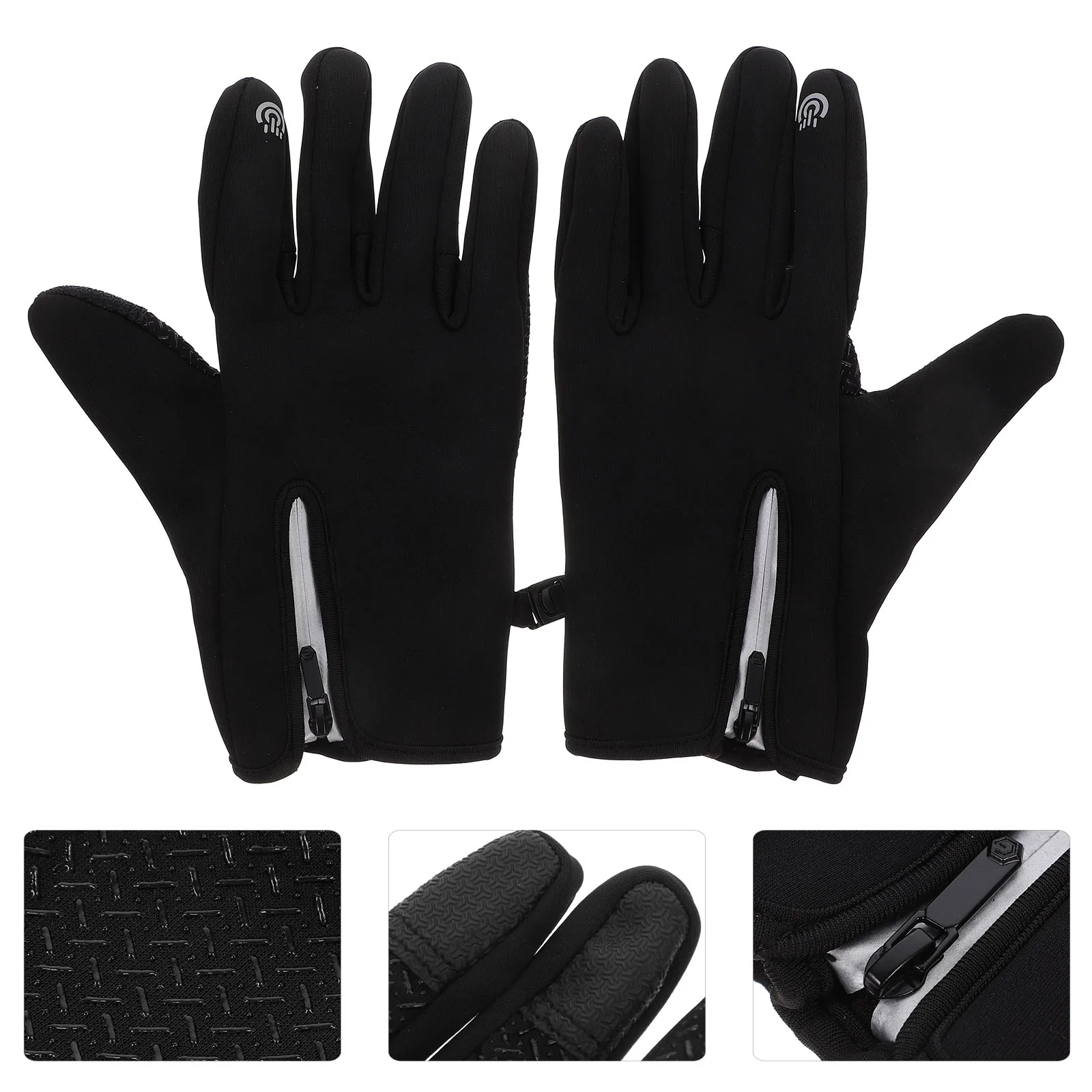 

Waterproof Insulated Touch Screen Gloves for Cycling Riding Fitness Anti Slip Breathable Polyester Winter Warm NonSlip