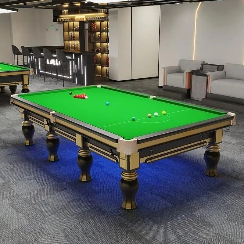 New English Style Solid Wood Customizable Home Billiards Snooker Table America Pool Specification Slate Cushion Material