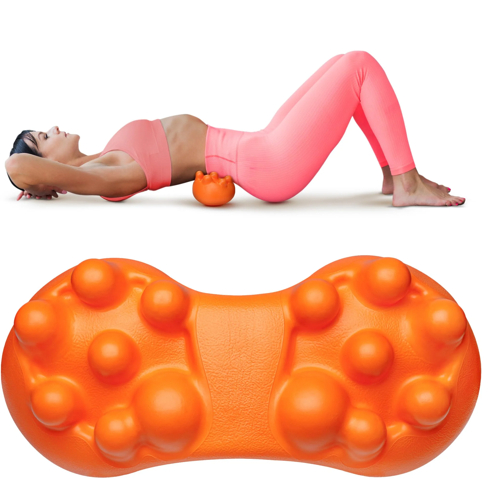 

Hip Massager for Psoas Release - 14 Massage Nodes for Sciatica & Piriformis Syndrome Pain Relief