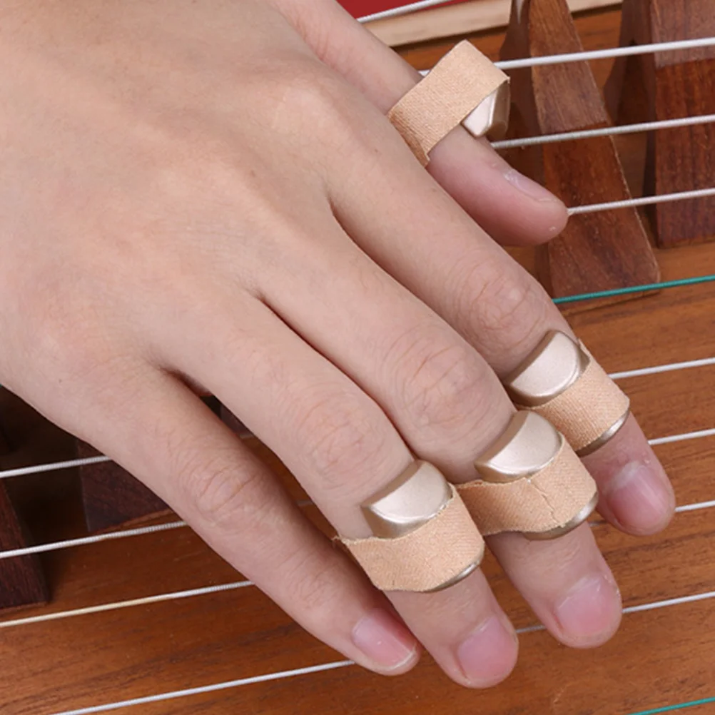 4 Pcs Finger Trainer Piano Exercisers Accessories Musical Instruments Device Trainers for Alloy Posture Correction Tool