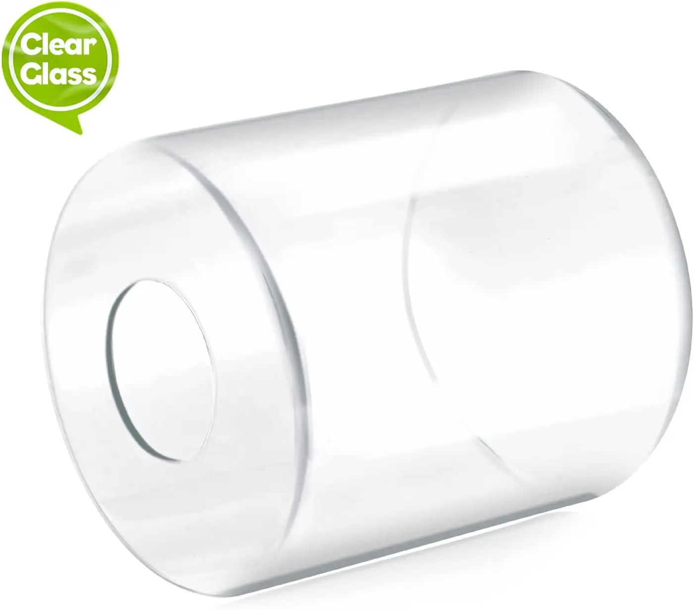 

1 шт. прозрачный стеклянный плафон для лампы с отверстием под цоколь 1-5/8 дюйма, цилиндрический плафон для настольной лампы, настенного светильника, подвесного светильника.