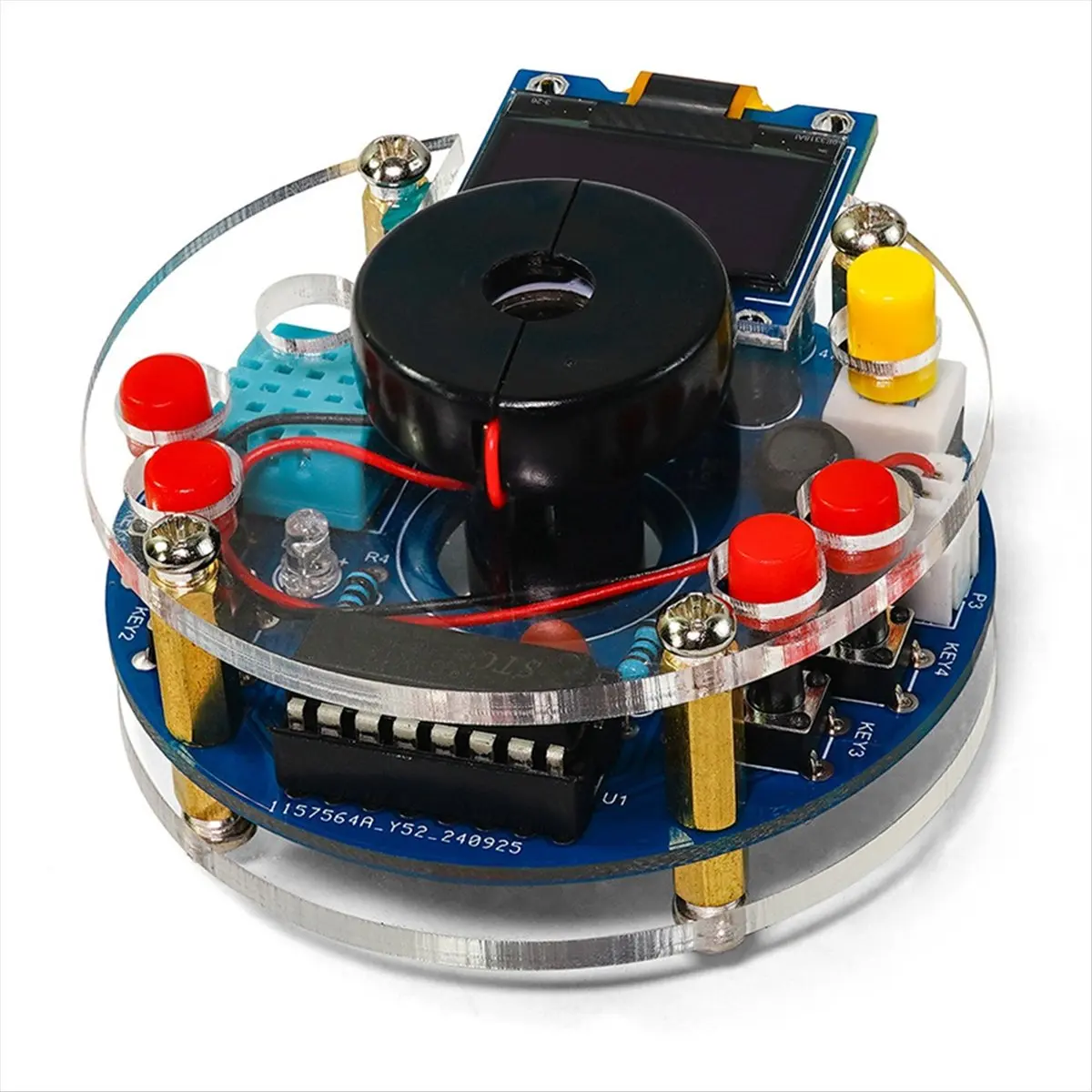 DTD208-HOT-USB Humidifier Electronic DIY Welding Kit Circuit Board OLED Display Temperature and Humidity Atomizer DIY Parts