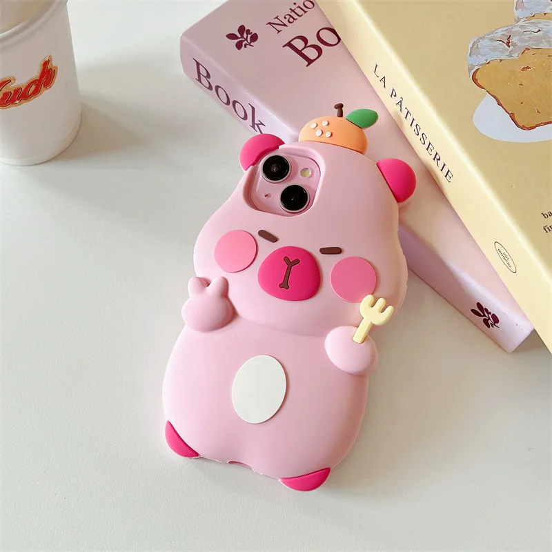 

Cartoon Pink Pufferfish Phone Case Cover for IPhone 15 11 12 13 14 Pro Max Shockproof Case for IPhone 15 Pro Max