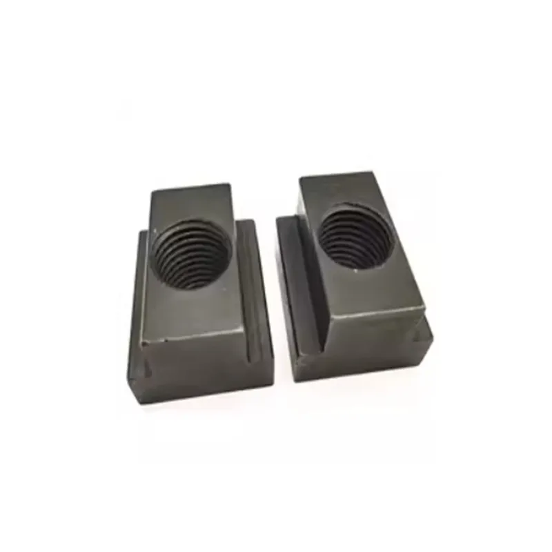 5Pcs M5 M6 M8 M10 M12 M14 DIN508 Black Oxide Finish Grade 8.8 Carbon Steel T-Slot Nut Tapped Through Slot T-nuts Furniture