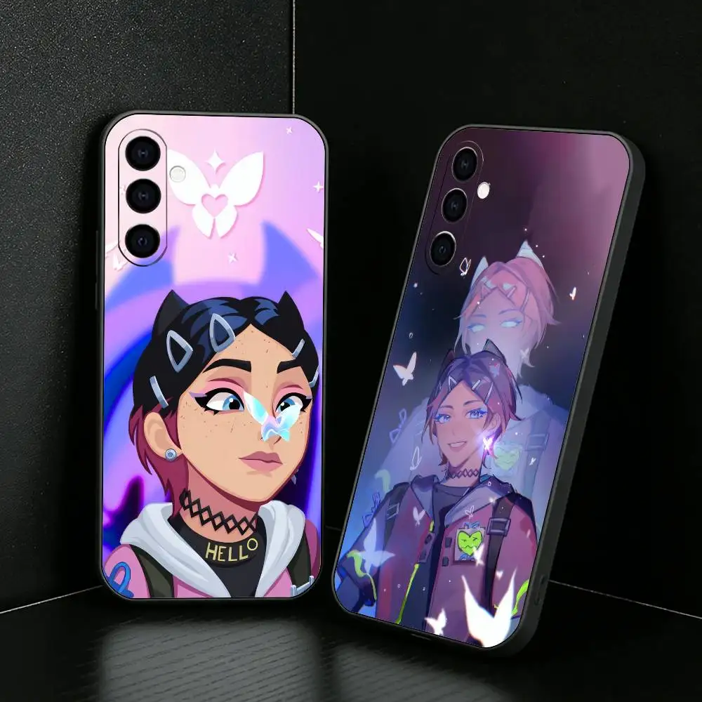 Game C-CLOV-ES V-ValorantES Phone Case For Samsung Galaxy A73,A72,A71,A70,A52,A51 Others Soft Black Cover