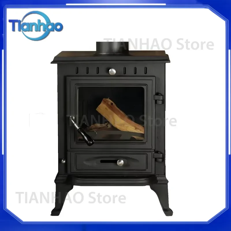 for Cast Iron Wood Burning Stove Portable Outdoor Cookware Set Real Fire Burner Metal Fireplace Heater Camping Survival Tool