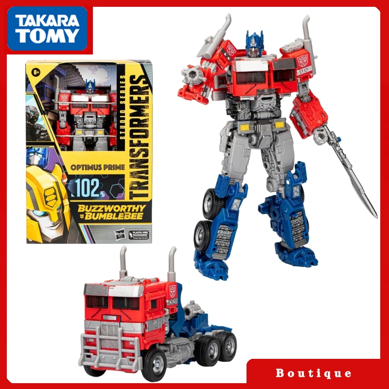 

In Stock Transformers toys Buzzworthy Bumblebee Studio Series SS-102BB Optimus Prime Figures Collectible Gifts Classic Hobbies