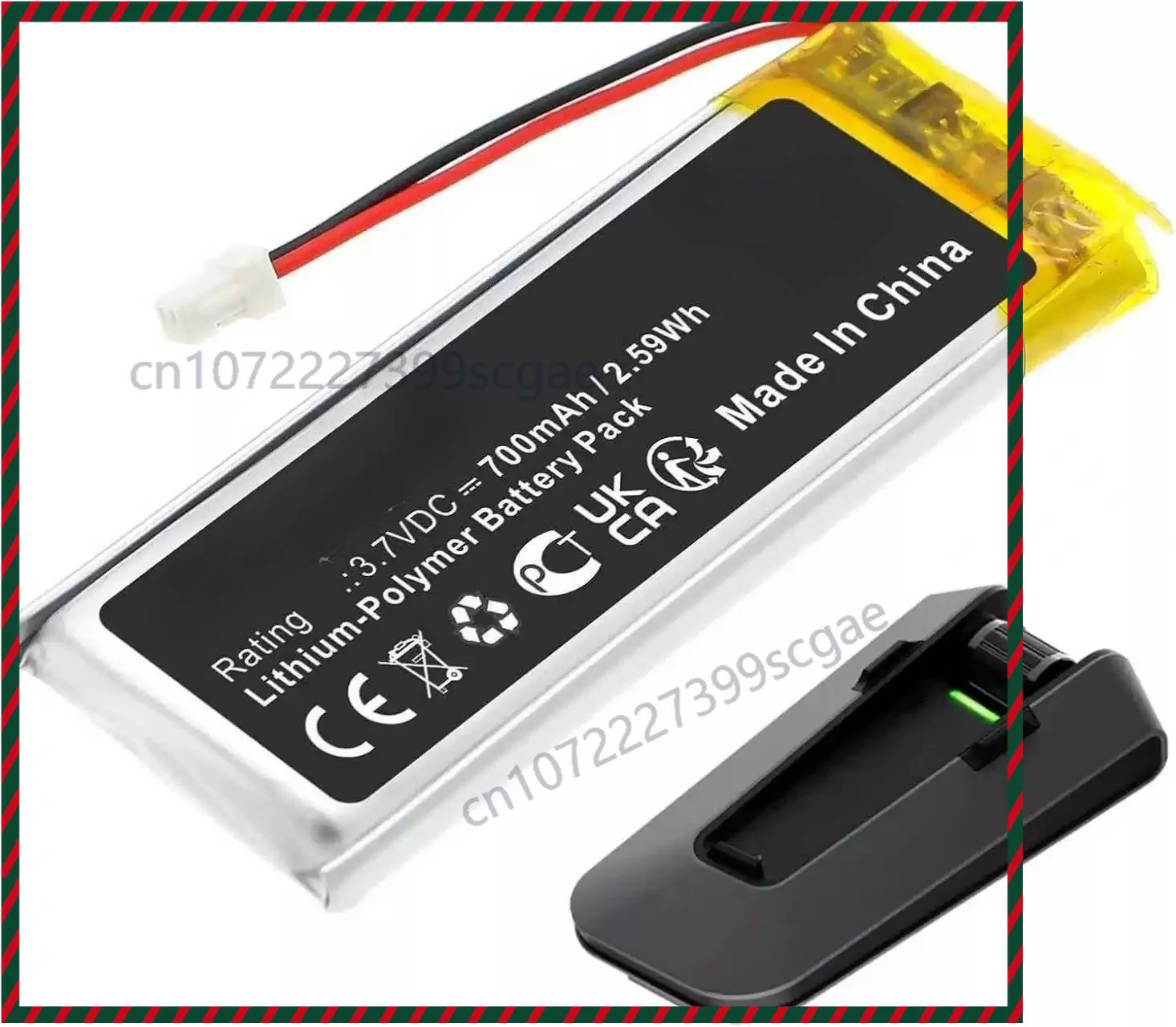 BAT00014 Li-Po Battery 3.7V 1600mAh 5.92Wh For Cardo Packtalk Edge Motorcycle Helmet Intercom Headset