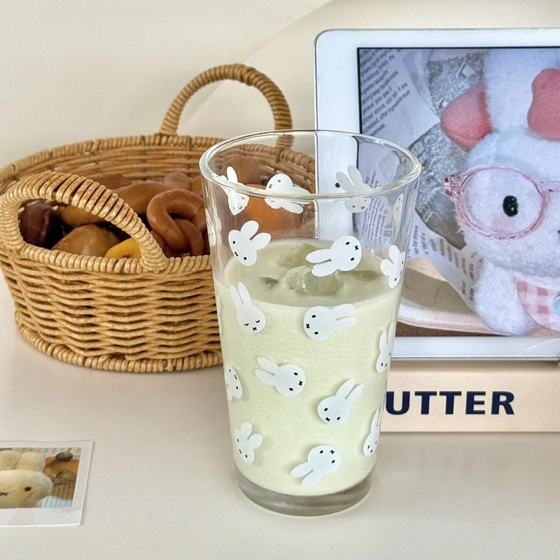 Kawaii Miffy 450ml Printed Glass Cup