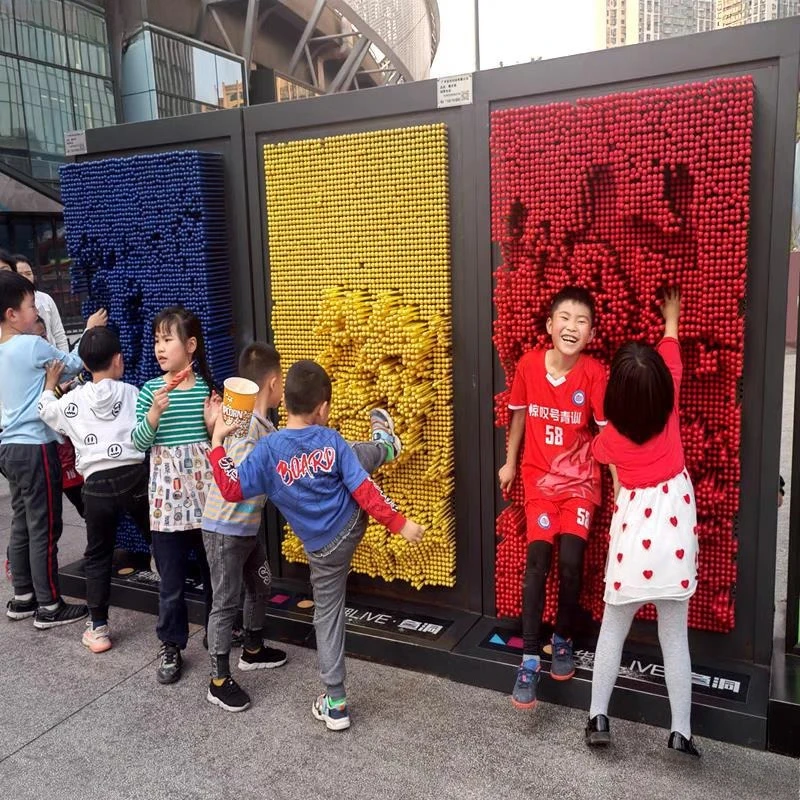 3D Pin Art Wall Same As Viral Works On Douyin, Ever-Changing Magic 3D Pin Wall, Creative Warm-up Amusement Facility For Malls